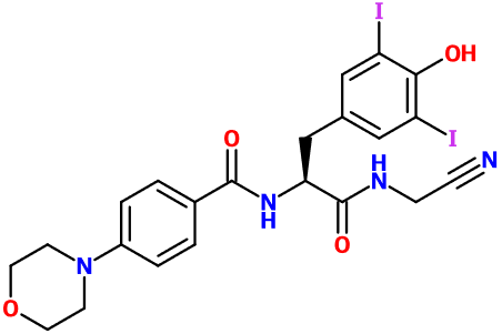(image for) MC080135 N-(CN-Me)-3,5-diiodo-N'-[4-morpholinyl-Bz]-L-Tyr-amide